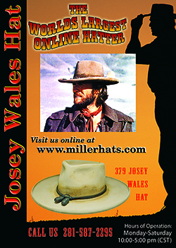Josey wales cowboy hats