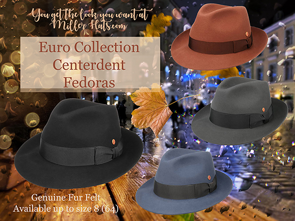 euro fedora hats