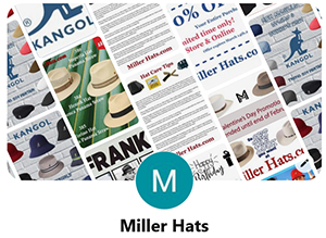 miller hats social media platforms