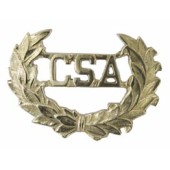 Style: 119 CSA Brass Insignias with Wreath
