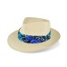 Style: 123 Shantung Teardrop Straw Hat