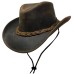 Style: 412 Leather Aussie Hat 