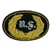 Style: 598 US Officers Embroidered Hat Badge with Gold Wreath