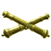Style: 591 Artillery Officers Cannon Brass Insignia