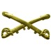 Style: 590 Cavalry Crossed Sabers Brass Insignia