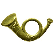Style: 592 Infantry Bugle Brass Insignia