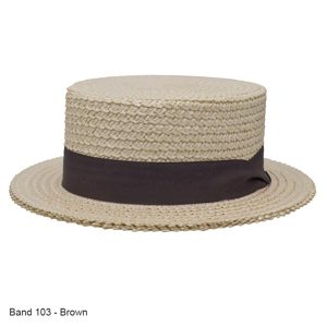 091 The Boater Straw Hat