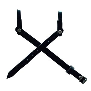 3 piece strap for cavalry hats in black style 570