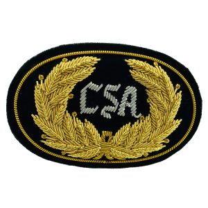 CSA Officers Embroidered Hat Badge in Large for Civil war Hats