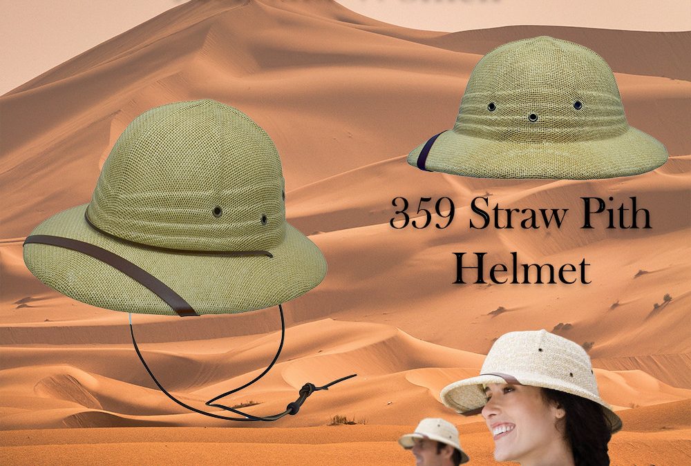 Straw Pith Helmet Hats by Miller
