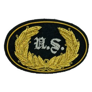 US Officers Cannon Embroidered Hat Badge in Large for Civil war Hats
