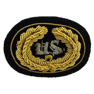 US Officers Cannon Embroidered Hat Badge in small for Civil war Hats