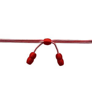 Acorn hat band for Cavalry Hats and Military Hats in White/Red