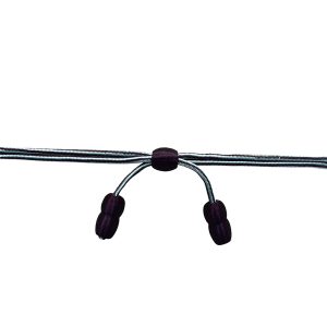 Acorn hat band for Cavalry Hats and Military Hats in Marron and white