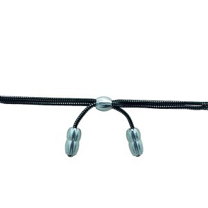 Acorn hat band for Cavalry Hats and Military Hats in black/silver