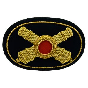 Artillery Officers Embroidered Hat Badge in Large for Civil war Hats