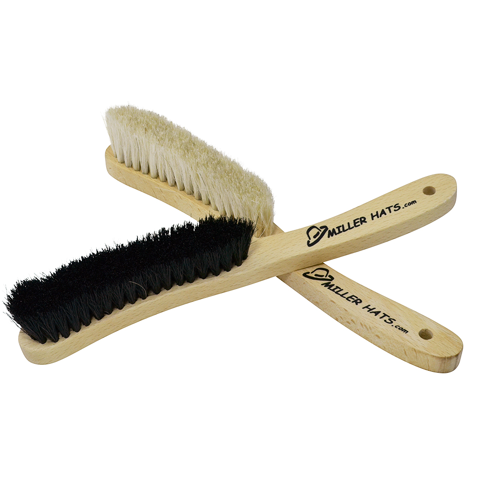Hat brush for dark and light color hats
