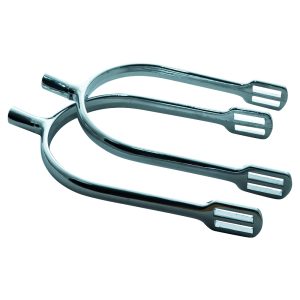 Prince of Wales military spurs in chrome plated